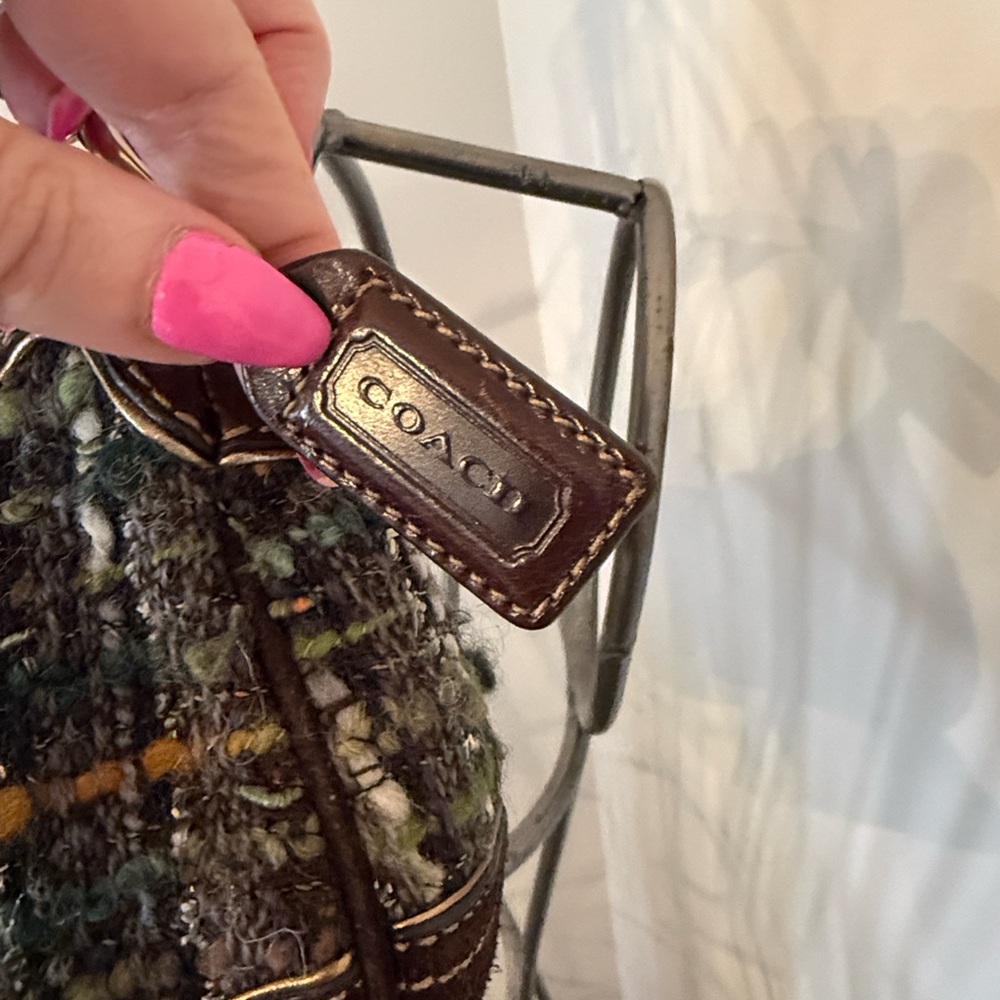 Coach Multicolor Tweed Shoulder Bag - Picture 2 of 8